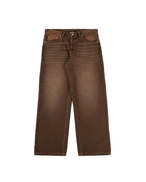 BAGGY JEANS IN FADED BROWN