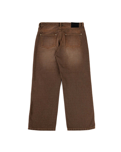 BAGGY JEANS IN FADED BROWN