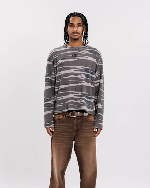 EMBLEM CAMOU WAFFLE L/S