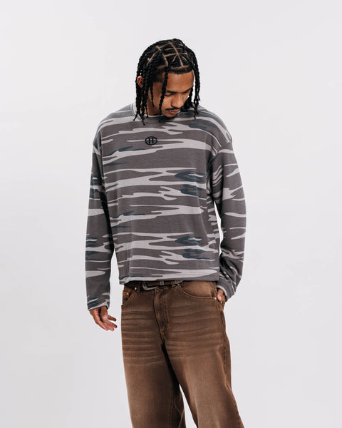 EMBLEM CAMOU WAFFLE L/S