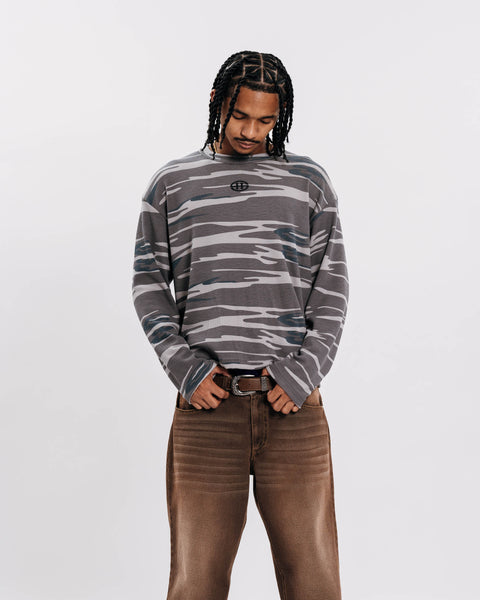 EMBLEM CAMOU WAFFLE L/S