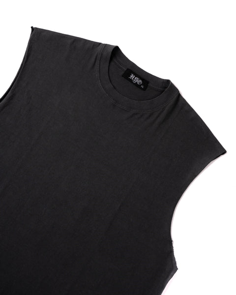 MUSCLE TEE - WASHED BLACK