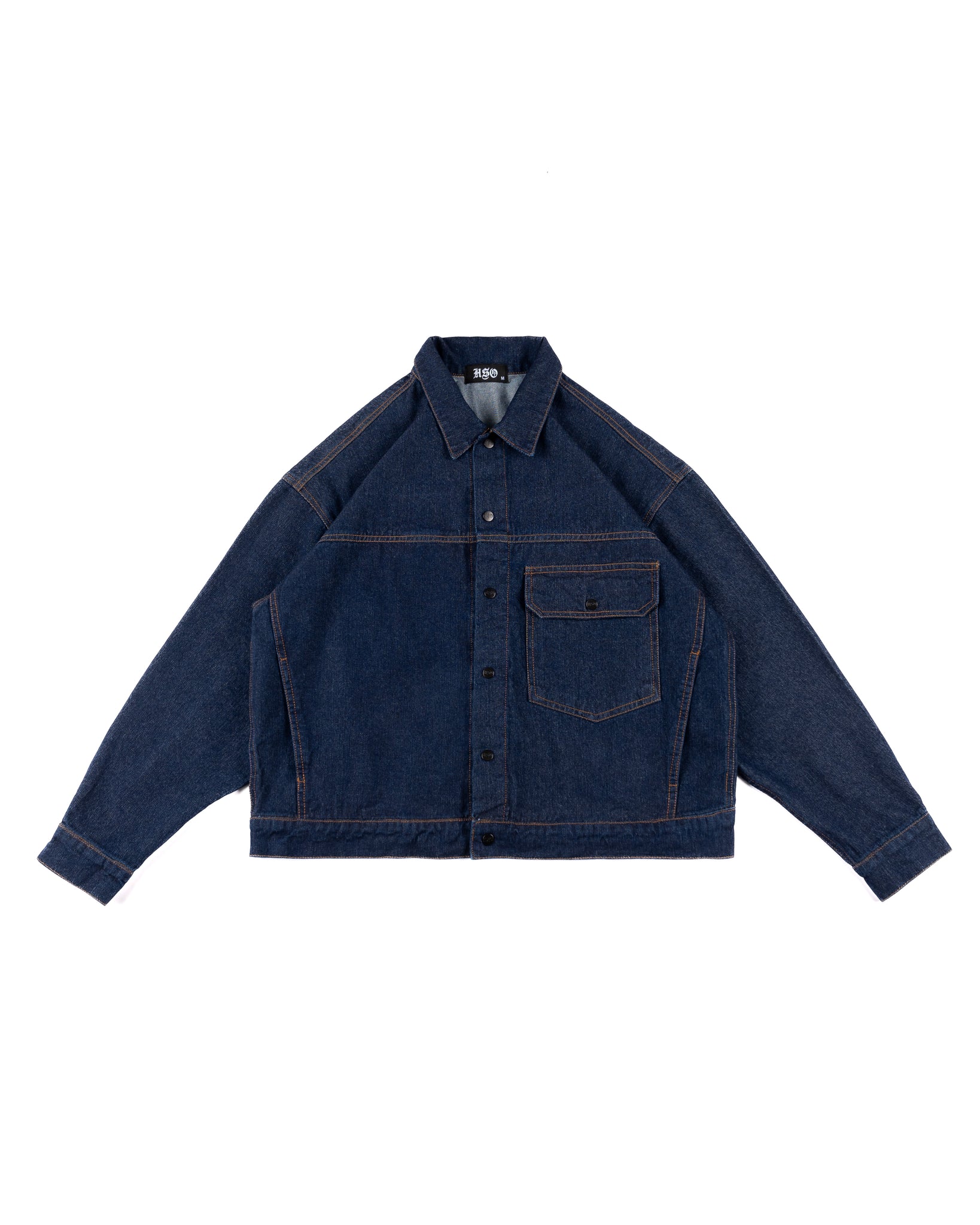 DENIM TRUCKER JACKET IN INDIGO