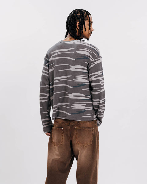 EMBLEM CAMOU WAFFLE L/S