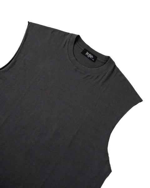 MUSCLE TEE - WASHED CHARCOAL