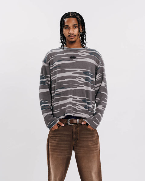 EMBLEM CAMOU WAFFLE L/S