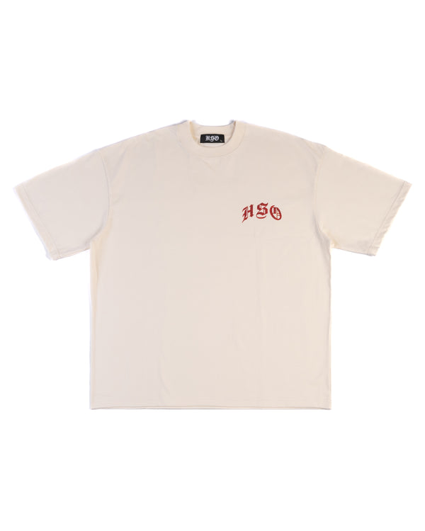 HSO GLITTER BOX TEE - IVORY