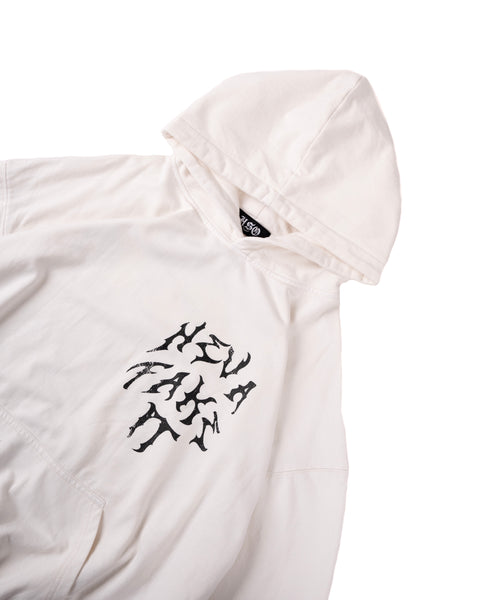 GRAPHIC WASHED HOODIE - OFF WHITE