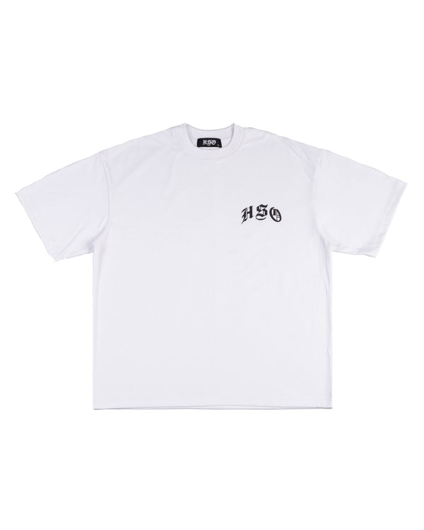 HSO GLITTER BOX TEE - WHITE