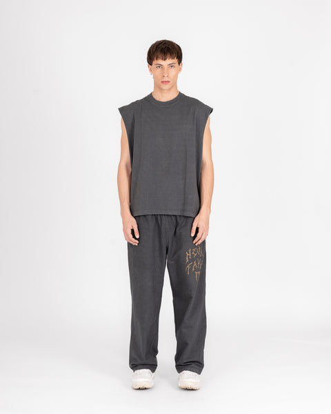 MUSCLE TEE - WASHED CHARCOAL