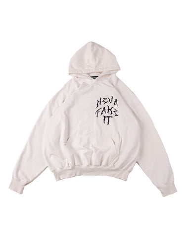 GRAPHIC WASHED HOODIE - OFF WHITE