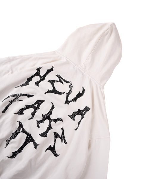 GRAPHIC WASHED HOODIE - OFF WHITE