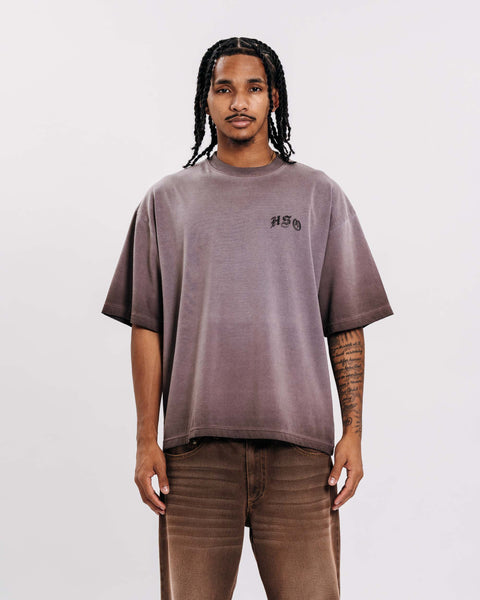 2 TONE ARCH LOGO BROWN