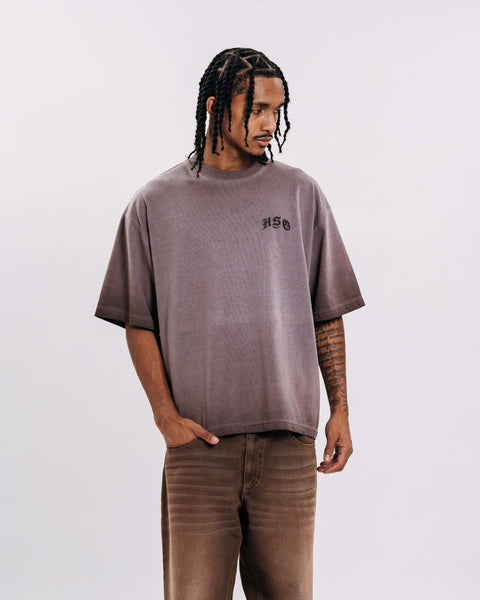 2 TONE ARCH LOGO BROWN