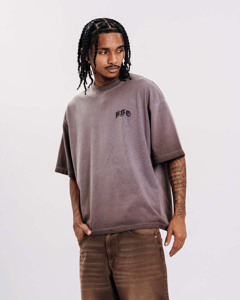 2 TONE ARCH LOGO BROWN