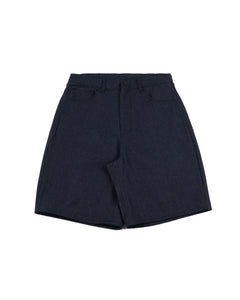 RAW DENIM BAGGY SHORT BLUE