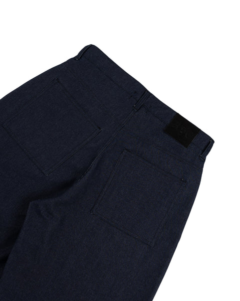 RAW DENIM BAGGY SHORT BLUE