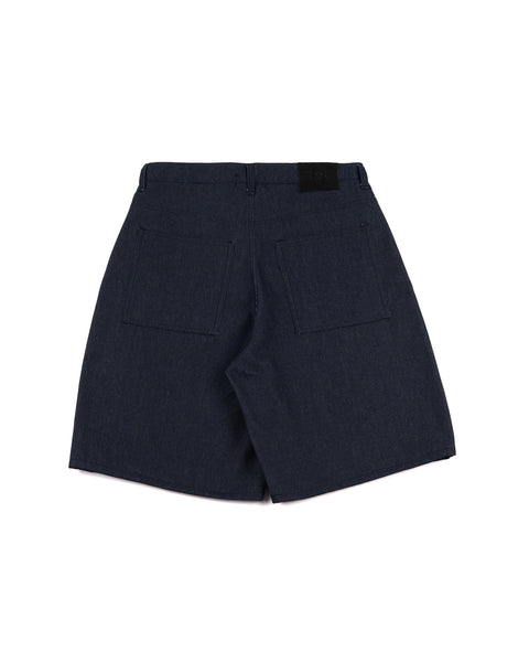 RAW DENIM BAGGY SHORT BLUE