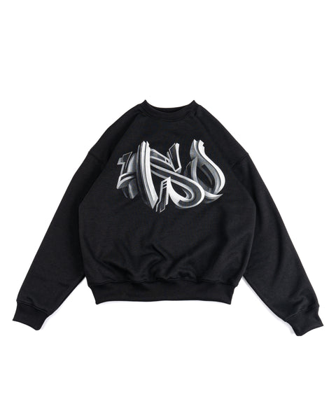 3D GRAFFITI LOGO SWEATSHIRT