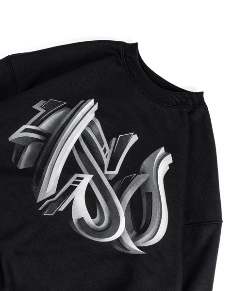 3D GRAFFITI LOGO SWEATSHIRT