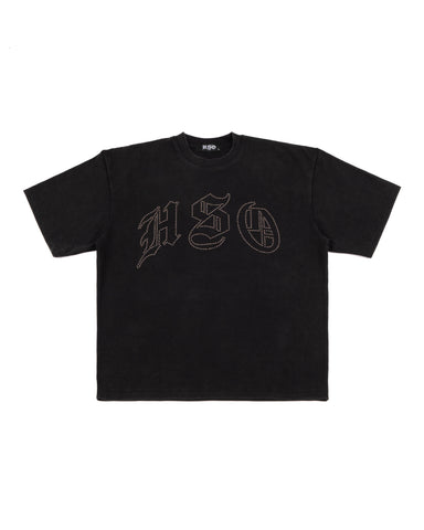 RHINESTONE WASHED HEAVY BOX TEE