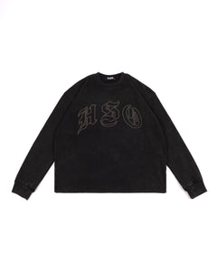 RHINESTONE L/S HEAVY BOX TEE