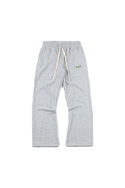 FLARED LOUNGE PANTS IN HEATHER GRAY