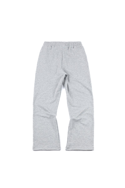 FLARED LOUNGE PANTS IN HEATHER GRAY