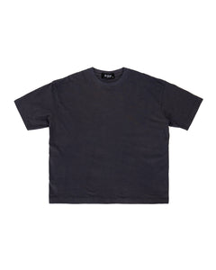 WASHED BOX TEE IN CHARCOAL