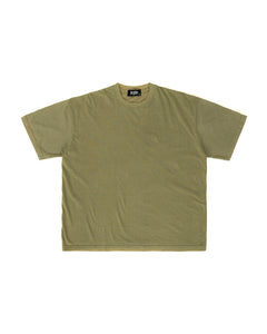 WASHED BOX TEE IN OLIVE