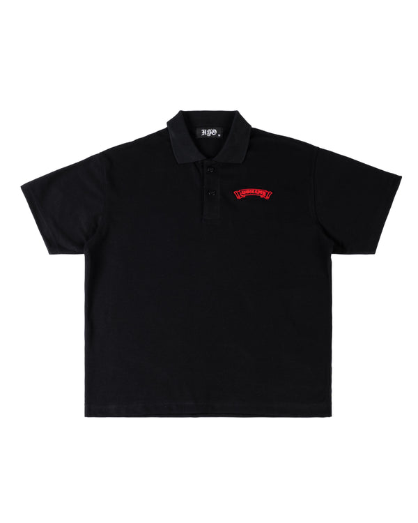 ANGEL CITY POLO SHIRT - BLACK