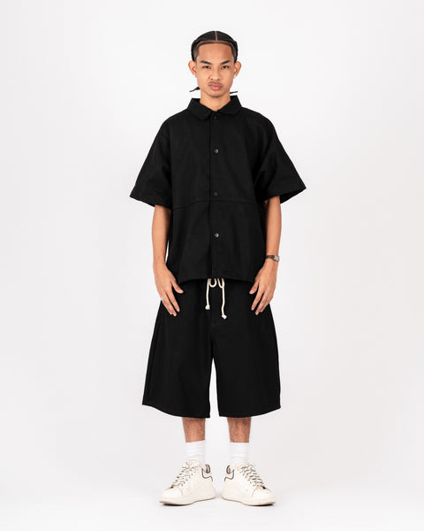 RAW DENIM POLO BLACK