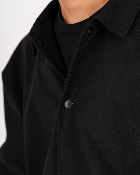 RAW DENIM POLO BLACK