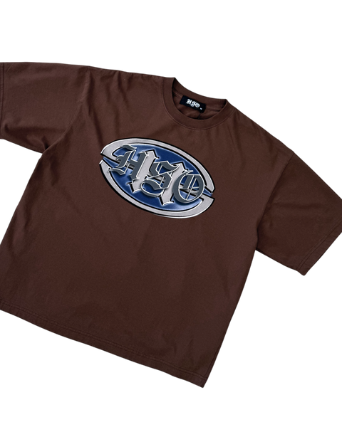BADGE BOX TEE BROWN