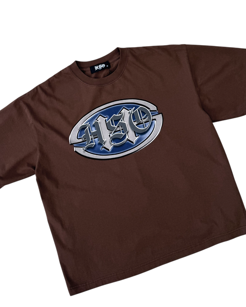 BADGE BOX TEE BROWN