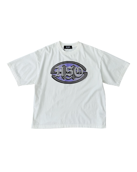 BADGE BOX TEE OFF-WHITE