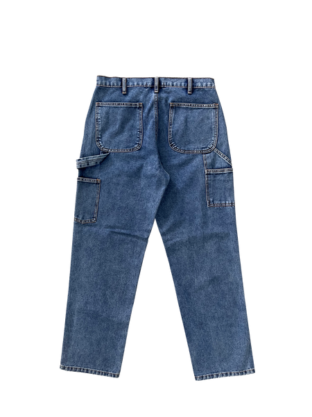 DENIM DOUBLE KNEE UTILITY PANTS - LIGHT