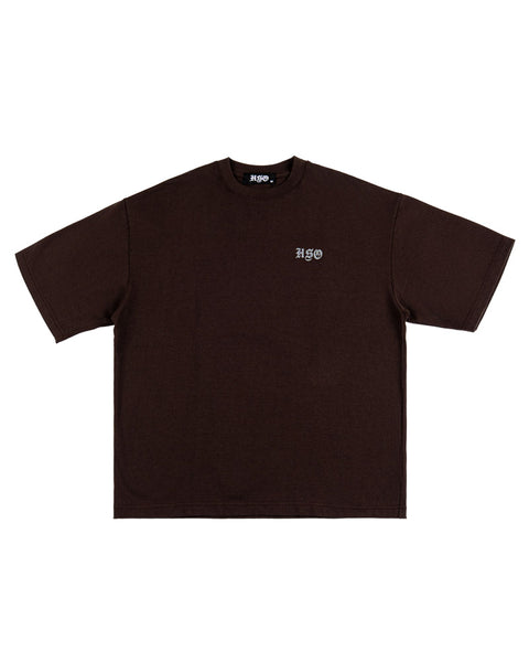 LOGO HEAVY BOX TEE MADURO