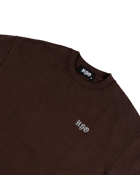 LOGO HEAVY BOX TEE MADURO