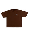 LOGO HEAVY BOX TEE BROWN