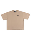 LOGO HEAVY BOX TEE BEIGE