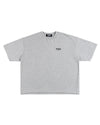 LOGO HEAVY BOX TEE HEATHER GRAY