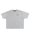 LOGO HEAVY BOX TEE HEATHER GRAY