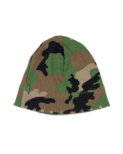 CAMOU DISTRESSED SKULL CAP