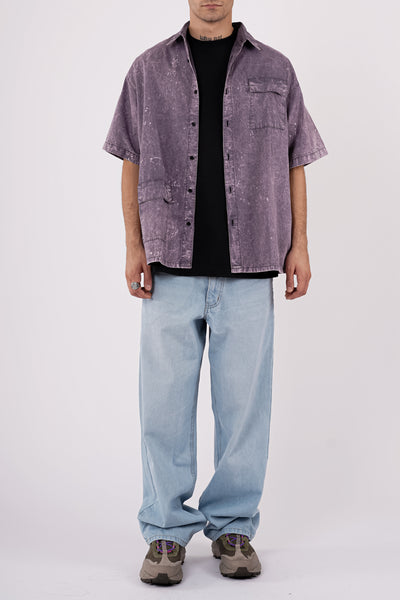 BUTTON DOWN SHIRT IN OVERDYED GRAPE