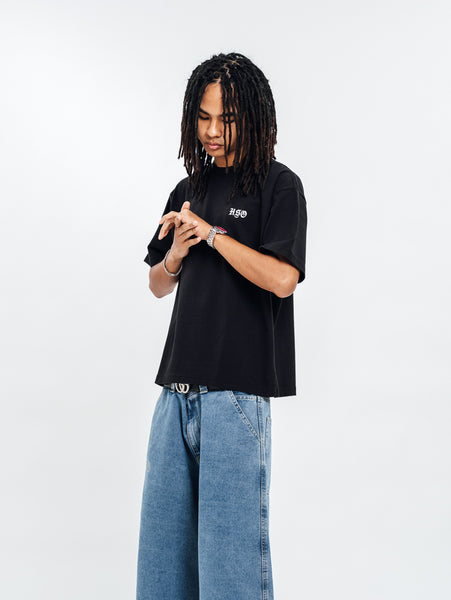 LOGO HEAVY BOX TEE BLACK