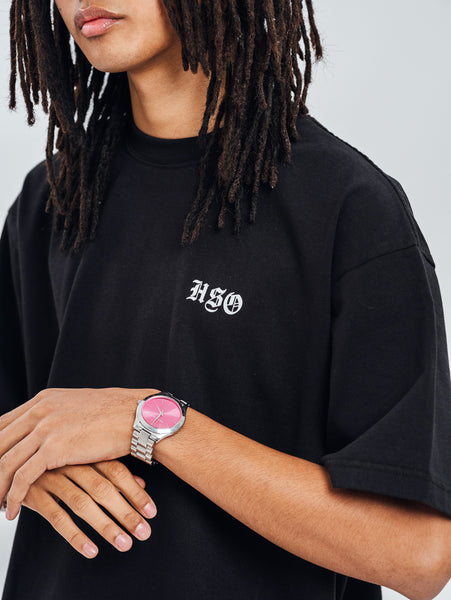 LOGO HEAVY BOX TEE BLACK