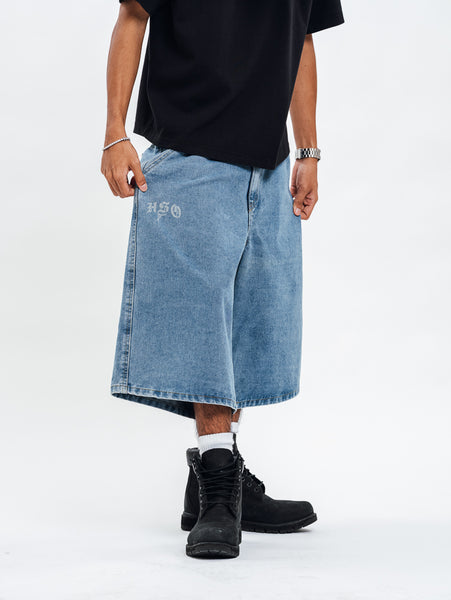 BEAM BAGGY DENIM SHORTS