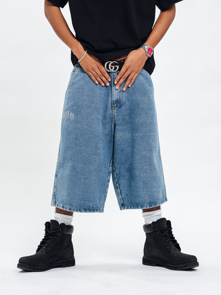 BEAM BAGGY DENIM SHORTS