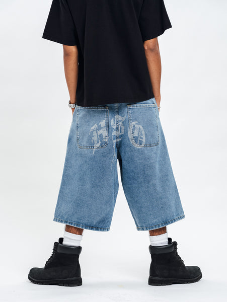 BEAM BAGGY DENIM SHORTS